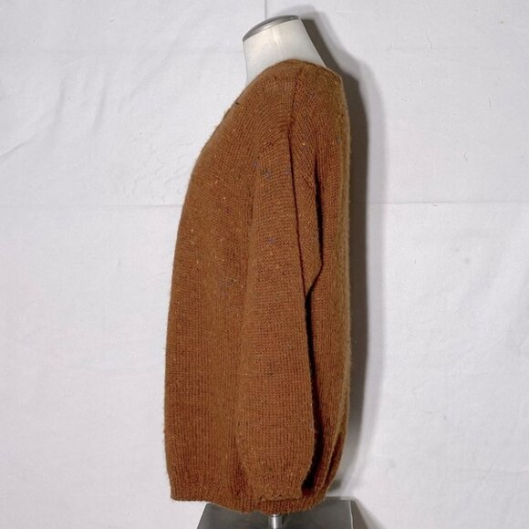 Women’s Ochre Soft Knit V Neck Sweater L - Picture 3 of 10